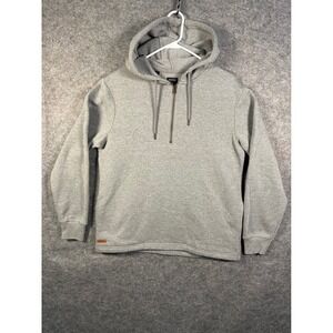 Buffalo David Bitton Mens Gray Quarter Zip Hoodie Sweatshirt Medium 1720483